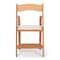 Atlas Commercial Products Wood Folding Chair, Natural with Ivory Pad WFC5NTIC - alternate 4